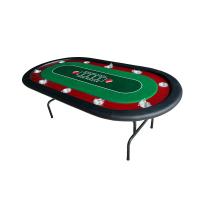 China Durable Casino Portable Folding Poker Table Luxurious Texas Hold'em Table on sale