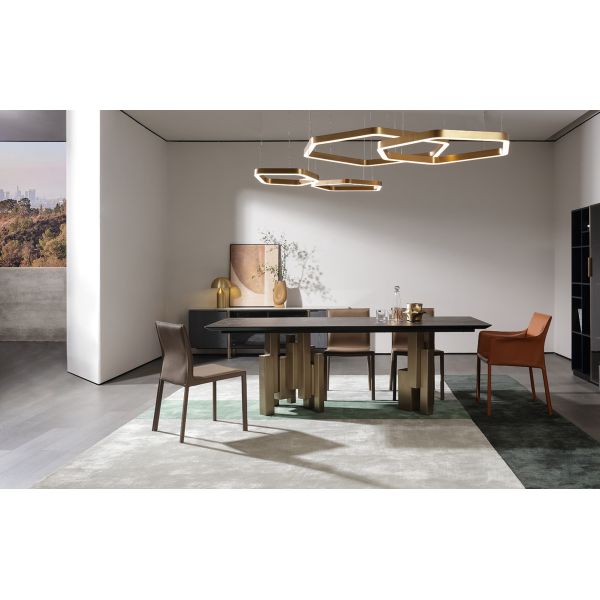 Modern Home Furniture Dinning Table Set 8 Seater Ceramic Marble Dining Table For Restaurant