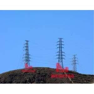 China torre do aço da transmissão da tensão do circuito 110KV três supplier