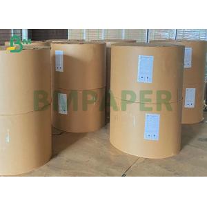China High Tensile Strength Dark Brown Color Extensible Kraft Paper Roll With 102cm Width supplier