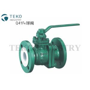 China Fuite nulle anticorrosion de valves rayée par PTFE de PFA avec la conception de boule de flottement wholesale