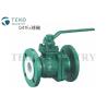 China Fuite nulle anticorrosion de valves rayée par PTFE de PFA avec la conception de boule de flottement wholesale