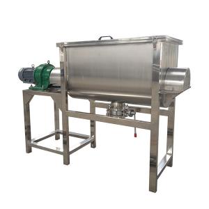 China Stainless Steel 304 Ribbon Blender Machine Industrial Paint Mixer Horizontal Feed supplier