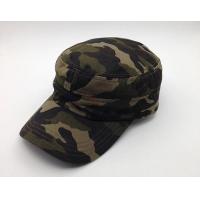 China Durable Camouflage Military Cadet Cap Pure Cotton 3d Embroidery Fitted on sale