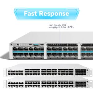 C9200L-48p-4G-E Network Switch New and Original 9200L 48-Port Poe 4 1g SFP Uplink Switch