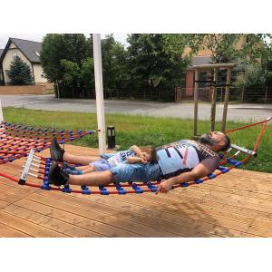 1.8x0.8m Playground Rope Hammock Swing Enforced With Strong Wooden