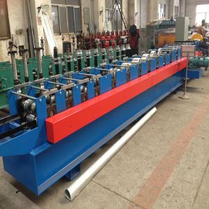 China Steel Downspout Roll Forming Machine 330 Mm Feeding Width 70 Mm Shaft Diameter supplier