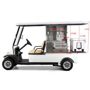 China 48V Battery Operated Golf Beverage Cart , Golf Cart Food Cart With Refrigerator supplier