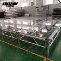 China Transparent Acrylic Aluminum Alloy Outdoor Event Glass Portable Dance Stage Floor on sale