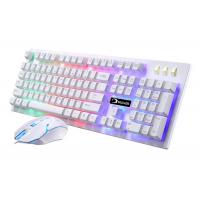 China White Wired USB Mouse And Keyboard Set , Ergonomic Keyboard And Mouse Backlit on sale