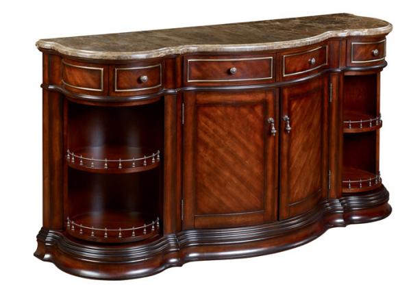 Super Fancy Wooden Mini Bar Table Custom Cabinets Marble Top For