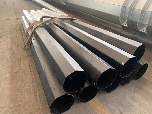 Customized Variable Thickness Steel Tubular Pole For Railway Electrification