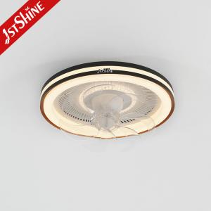 China 360 Degree Rotation LED Ceiling Fan With Swing Head , Indoor Bedroom Fan Light supplier