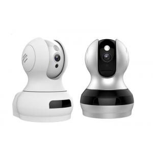 White Grey Wireless Indoor Security Camera System Support 128 GB Micro SD Card