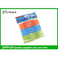 China PP Material Colored Plastic Clothespins Set Customized Color / Size Available for sale