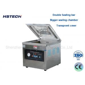 China Double Sealing Bar Bigger Sealing Chamber Transprent Cover Industrial Vacuum Sealing Machine supplier