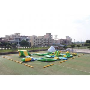 China Giant Adult Inflatable Aqua Park , Fireproof PVC Inflatable Water Park Games supplier