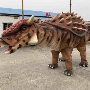 China Natural Color Realistic Dinosaur Costume Manual Control Ankylosaurus Costume supplier