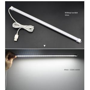 Portable USB LED Cabinet Light DC 5V Hard wall lamp tube Reading Desk light with button switch on/off For Kitchen Night