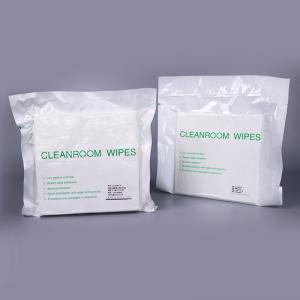 Two Ply Sterile Cleanroom Wipes Polyester Knit Continuous Filament Lint Free Wet Wipes