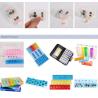 Weekly unique design spring push button medicine box, Monthly plastic medicine