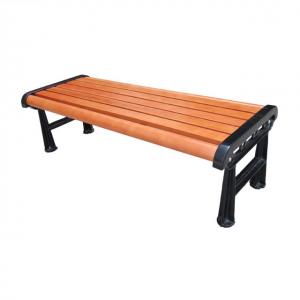 China 380mm High Backless Cast Iron And Wood Garden Bench supplier