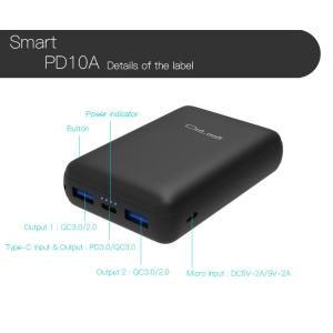 China 10000mAh Galaxy Android Device Mobile Phone Charger Power Bank Lithium Battery Type supplier
