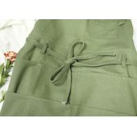 China Green Garden Kitchen Cooking Apron For Men Women With Long Waist Strap on sale