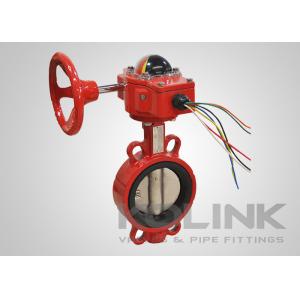 China Fire Protection Resilient Seated Butterfly Valve With Tamper Switch supplier