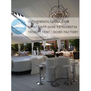 China 15x20 Clear Span Outdoor Aluminum Tent with Transparent Roof supplier