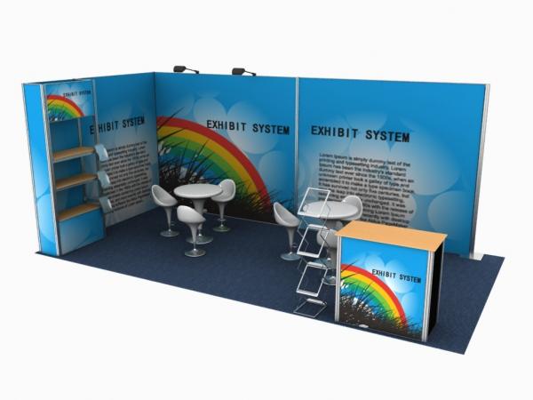 Exhibit Custom Tradeshow Booth Same Hardware Different Configuration