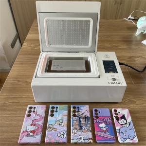 China LEDタッチコントロール ミニ携帯電話ケース印刷機 カスタムUV熱プレス転送プリンター iPhone,サムスン,ハワイ wholesale