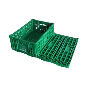 China EURO Agricultural Attached Lid Collapsible Plastic Baskets &  Folding Vented Baskets supplier