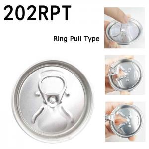 China Silver Color 200 Easy Open End Aluminum Can Lids For For Soda Pop Cans supplier