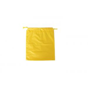 Promotion Plastic Drawstring Bag Sustainable CPE Yellow Recycled Material
