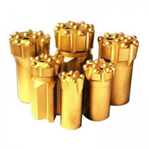 China Button bits T38-76 golden color drilling for marble and granite stone supplier