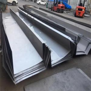China Stainless Steel 201 Box Gutter Cold - Rolled 1000mm Width 1.2mm Thickness Roof Gutter 6 Meter Length supplier