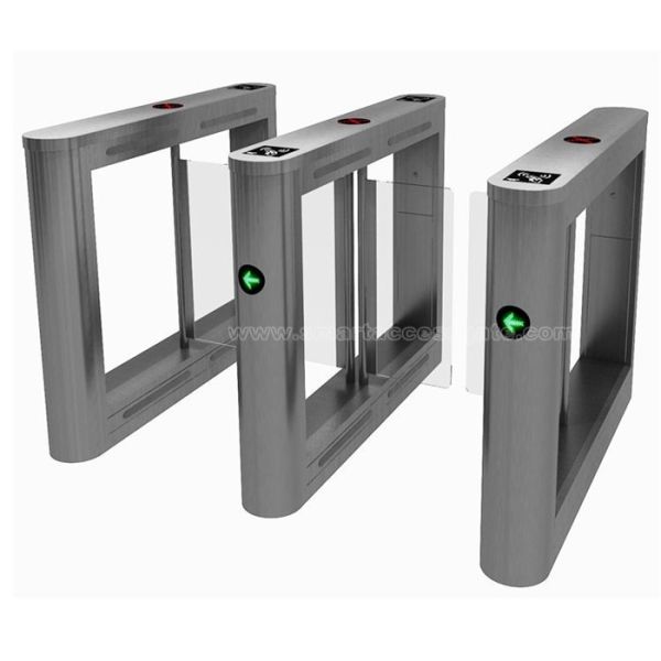 2017 Luxury Speed gate with fingerprint access Control Swing Turnstile Gate