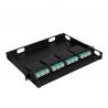 19" 1U Fixed Patch Panel MPO MTP Rack Mount Distribution Panel With 4 Individule