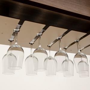 Sustainable Wine Glass Rack Holder Hanging Metal Aluminum Wine Glass Holder Rack