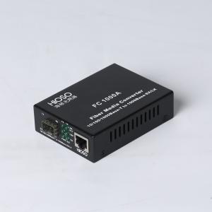 China Hioso 1 FX 1 embalagem multimodo do metal da fibra dupla do conversor dos meios do TP Gigabit Ethernet supplier