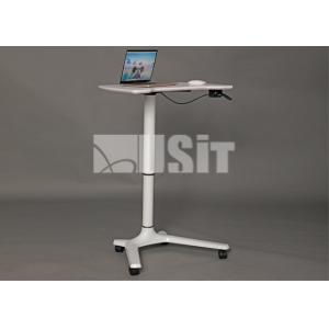China Metal Hand Lift Stand Adjustable Height Office Writing Desk supplier