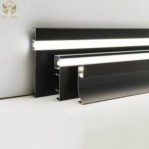 Waterproof Led Aluminium Skirting Board Profile T3~T8