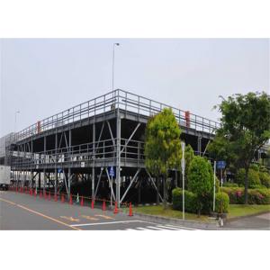 Prefabricated Two Storey Parking Lot Structure , Light Steel Parking Garage Construction