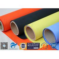 China Fireblanket Fiberglass Silicone Coated Fiberglass Fabric Fireproof Cloth on sale