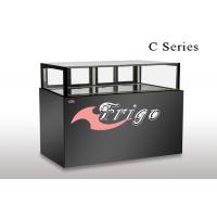 China Various Size - 1 To 6 Degree Cake Chiller Display Black Sliding Door on sale