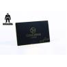 Rectangle Metal Gold Medal / CR80 Plated Matte Black Business Card With Etching
