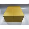 China CMYK / Pantone Printing Folding Paper Boxes Yellow Rectangle Cardboard Box wholesale