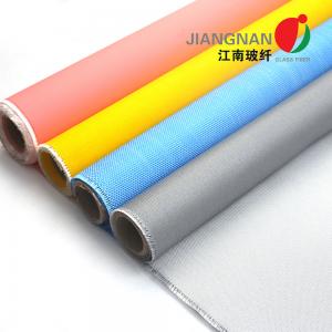 Oil Pipeline Insulation Silicone Coated Fiberglass Fabric Material 0.4mm Thickness