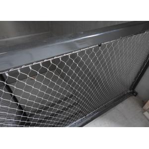 China Tensile Knitted Stainless Steel Cable Netting Wire Mesh Horizontal / Vertical Orientation supplier